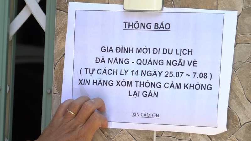 Quảng Ngãi: Cộng đồng tán thành thông báo tự cách ly khi trở về từ vùng dịch Covid – 19