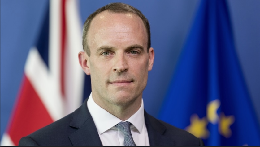 Ông Dominic Raab, "cựu" Thư Ký Brexit của Anh Quốc. 