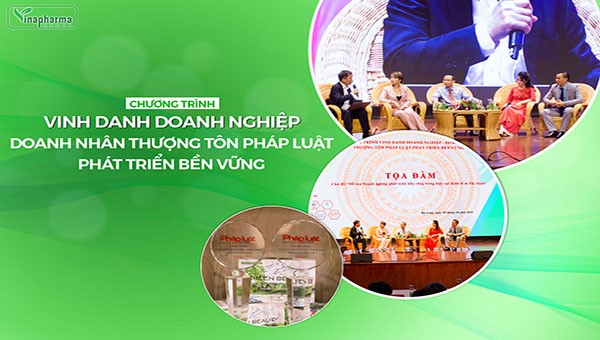 Chương trình vinh danh doanh nghiệp doanh nhân thượng tôn pháp luật phát triển bền vững