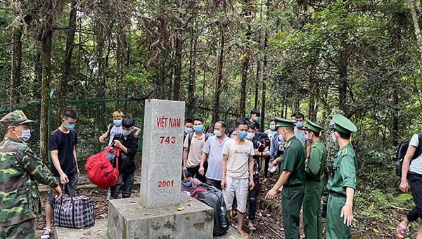 Đồn Biên phòng cửa khẩu Trà Lĩnh, BĐBP Cao Bằng phát hiện và bắt giữ các đối tượng nhập cảnh trái phép 