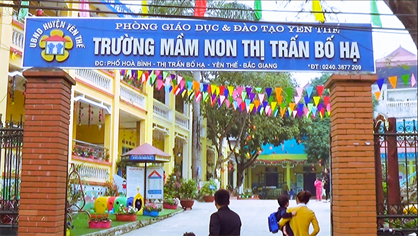 Trường mầm non thị trấn Bố Hạ.