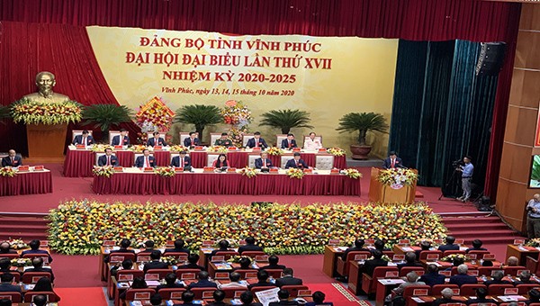 Đại hội đại biểu Đảng bộ tỉnh Vĩnh Phúc lần thứ XVII.