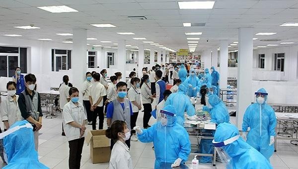 Công tác phòng chống COVID-19 được đẩy mạnh trong các KCN tại Thái Nguyên.