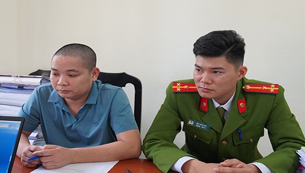 Đối tượng Bùi Xuân Dinh tại cơ quan điều tra