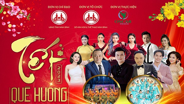 Poster của Chương trình nghệ thuật đặc biệt “Tết quê hương – Vĩnh Phúc 2023” 