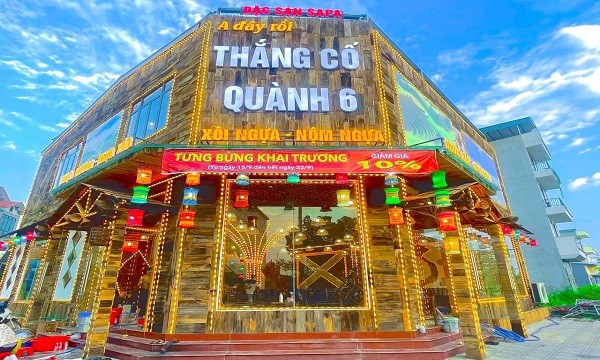 Nhà hàng Thắng Cố Quành Sáu thiết kế ấn tượng với thực khách