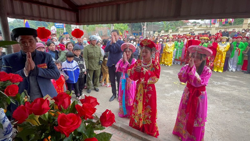 Lễ hội rước Chúa Gái đưa vào danh mục Di sản văn hoá phi vật thể Quốc gia (Ảnh: Xuân Hanh)