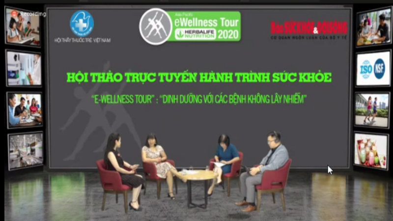 Herbalife Việt Nam phối hợp với Hội Thầy Thuốc Trẻ Việt Nam và Báo Sức Khỏe & Đời Sống cùng tổ chức chương trình Hội thảo trực tuyến Dinh dưỡng với bệnh không lây nhiễm.