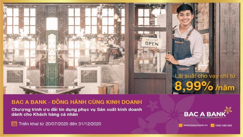 BAC A BANK đồng hành kinh doanh cùng khách hàng cá nhân.