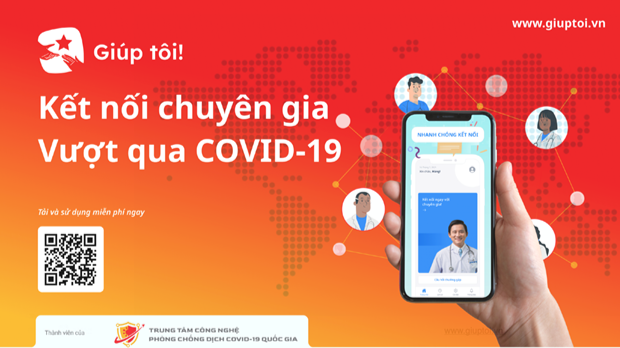 Người dùng có thể cài đặt ứng dụng miễn phí tại App Store hoặc Google Play để nhận được trợ giúp trực tiếp từ các TNV tư vấn của "Giúp tôi!".