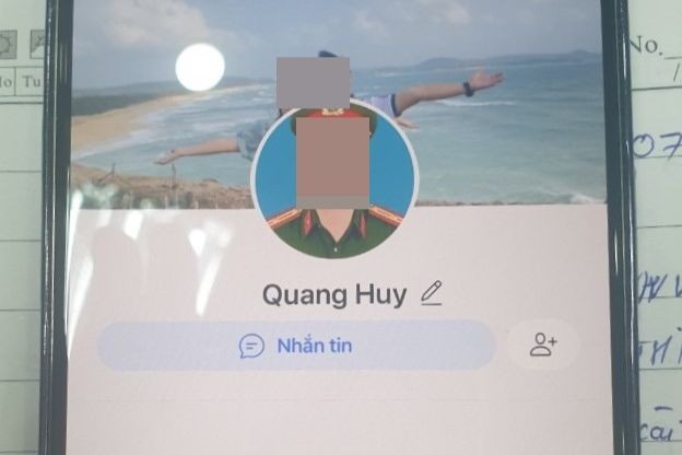 Đối tượng tượng tự xưng là “Quang Huy - cán bộ Công an quận Hải Châu” lừa chiếm đoạt của chị B. hơn 500 triệu đồng. (Ảnh: Công an TP Đà Nẵng).