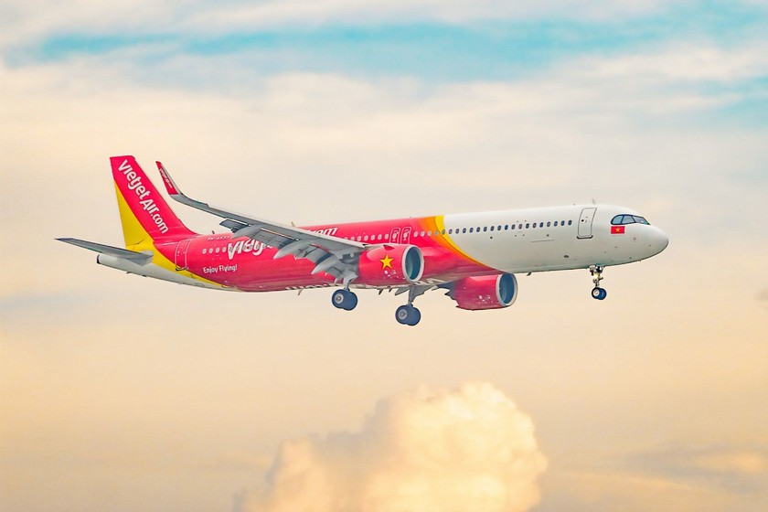 Máy bay Vietjet.