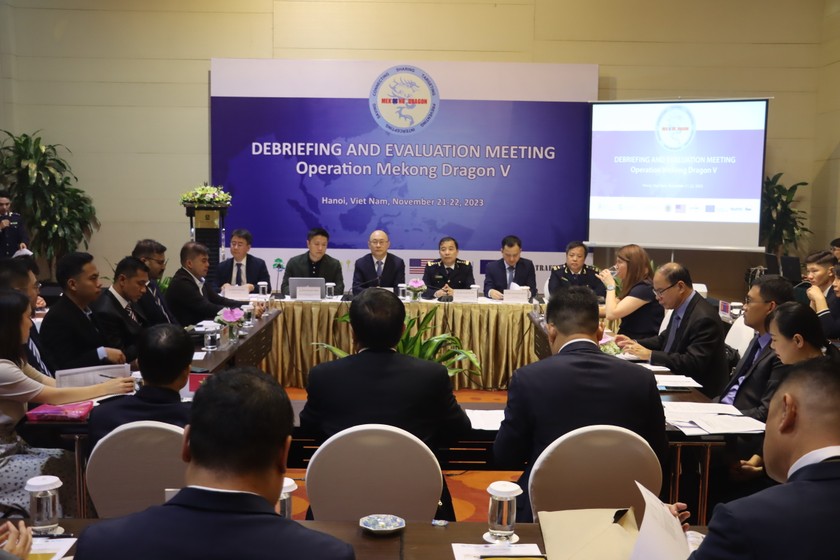 Quang cảnh Hội nghị tổng kết Chiến dịch “Con rồng Mekong” giai đoạn V. (Ảnh: PV).