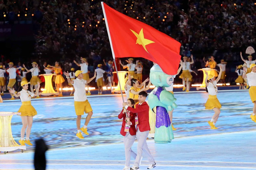 Tại ASIAD 19, Đoàn thể thao Việt Nam đã giành được những tấm HCV lịch sử. (Ảnh: Đức Thiện).