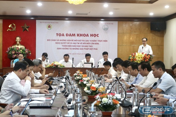 Toàn cảnh Tọa đàm. (Ảnh: Báo giáo dục)