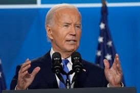 Tổng thống Biden phát biểu tại cuộc họp báo.