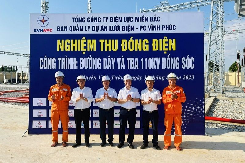 EVNNPC đưa vào vận hành công trình lưới điện trên địa bàn Vĩnh Phúc.