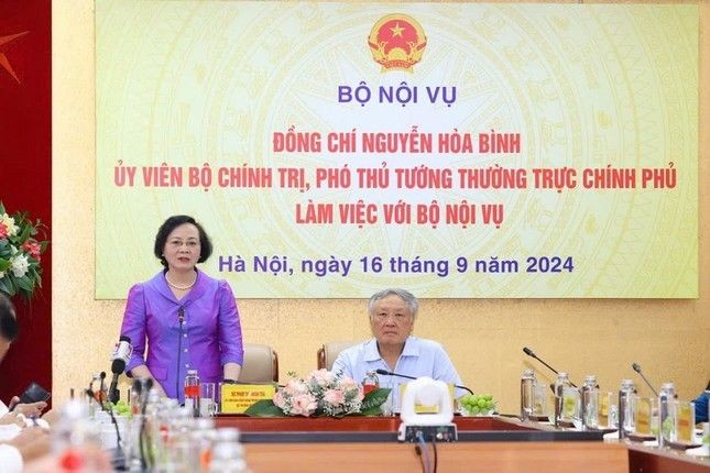 Quang cảnh buổi làm việc. (Ảnh: VGP)