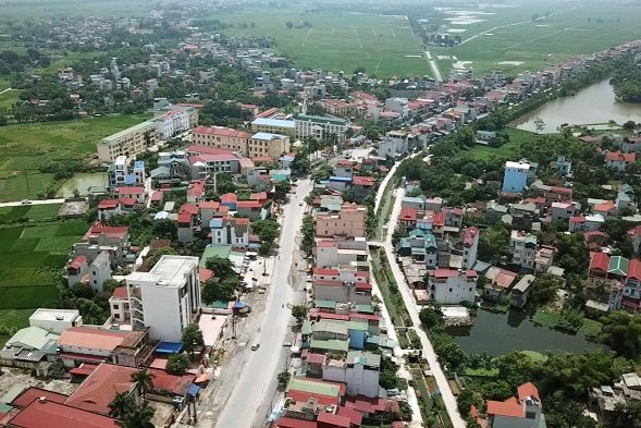 Thị trấn Kim Bài huyện Thanh Oai (Ảnh: Thành uỷ Hà Nội).