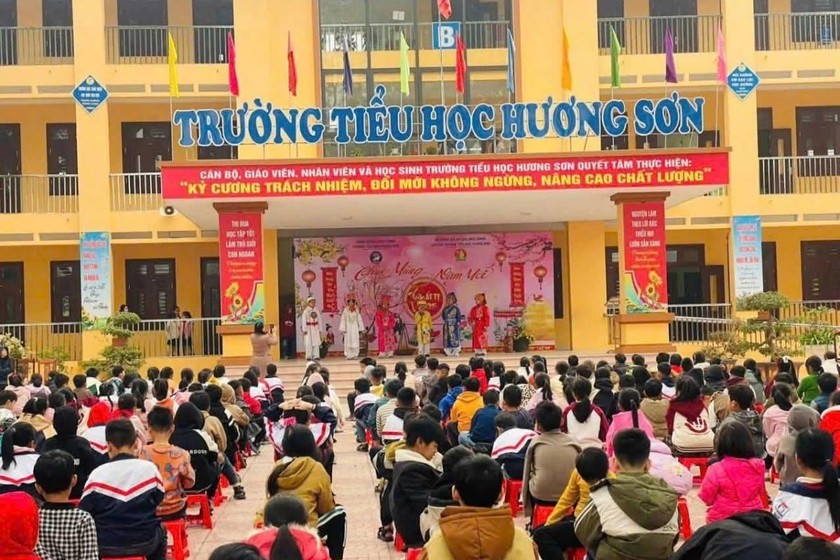 Thông tin cháu bé học sinh lớp 2 học Trường Tiểu học Hương Sơn bị bắt cóc ở Bắc Giang là không đúng sự thật (Ảnh: VOV).