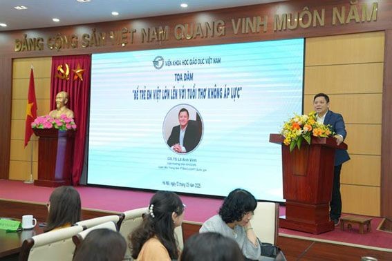 Viện trưởng Viện Khoa học Giáo dục Việt Nam Lê Anh Vinh. (Ảnh: MOET)