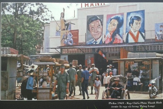 Rạp chiếu phim Thanh Bình, Pleiku, Gia Lai năm 1969. (Ảnh Tư liệu)