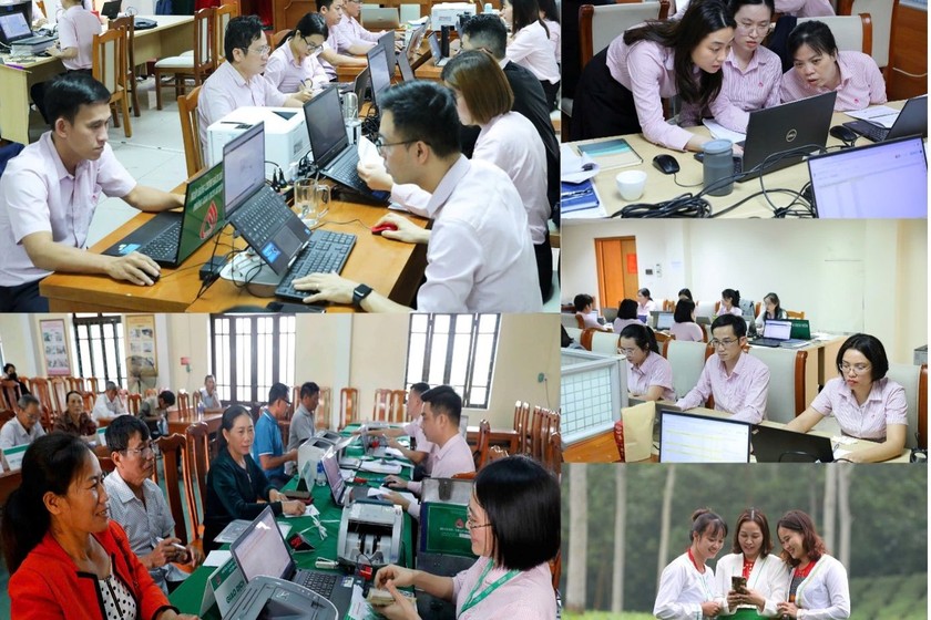 Nghị quyết của Đảng ủy NHCSXH TW đề ra những mục tiêu rất cụ thể, đổi mới cách nghĩ, cách làm, giải phóng năng lực để thúc đẩy đột phá trong phát triển khoa học, công nghệ, đổi mới sáng tạo và chuyển đổi số Ảnh: Hữu Trung 
