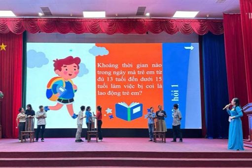 Diễn đàn truyền thông phòng ngừa và giảm thiểu lao động trẻ em được đông đảo người dân hưởng ứng. (Nguồn: ILO)