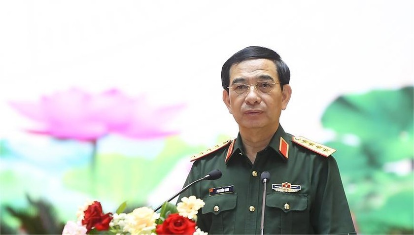 Đại tướng Phan Văn Giang phát biểu chỉ đạo Hội nghị.