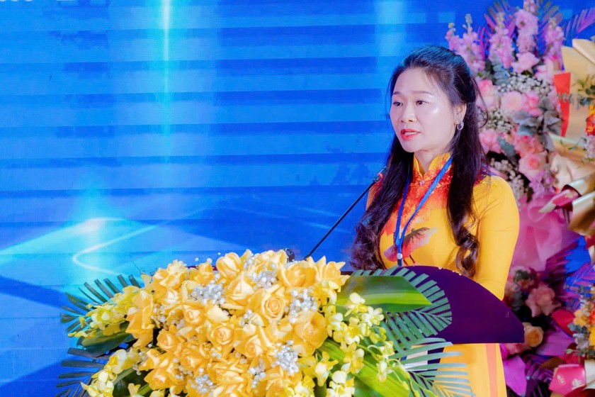 Bà Nguyễn Thị Minh Hiền, Chủ tịch Hội Doanh nhân trẻ tỉnh Lào Cai.