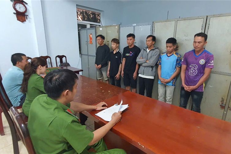6 đối tượng khai nhận hành vi tại cơ quan điều tra.