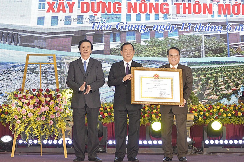 Tiền Giang được Thủ tướng Chính phủ công nhận tỉnh hoàn thành nhiệm vụ xây dựng nông thôn mới năm 2024