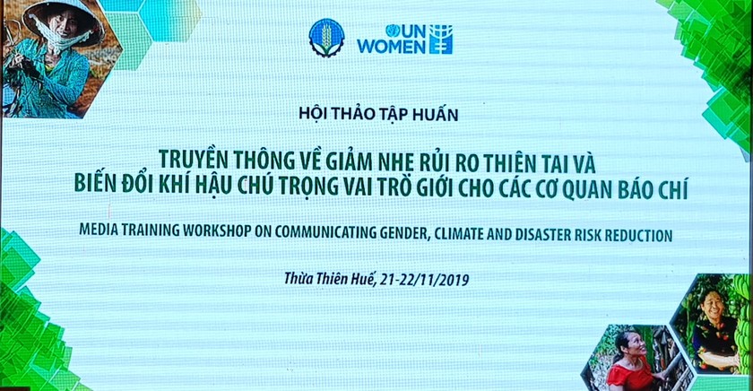 Hội thảo nâng cao vai trò của giới trong giảm nhẹ rủi ro thiên tai.