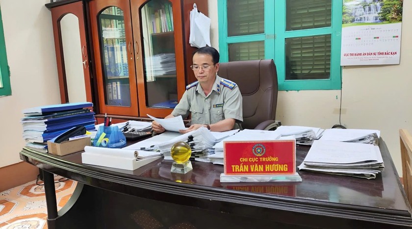 Ông Trần Văn Hương, Chi cục trưởng Chi cục THADS huyện Ba Bể - Bắc Kạn (Ảnh: Lê Hanh)