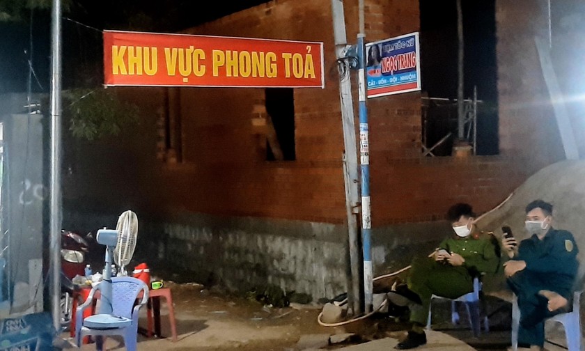 Một khu vực từng bị phong tỏa vì dịch COVID-19 ở Ninh Thuận.