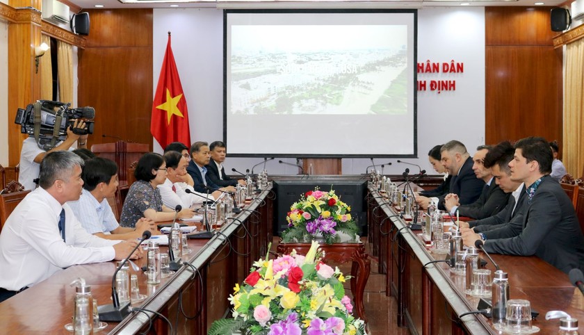 Quang cảnh buổi làm việc (Ảnh: Kim Loan).