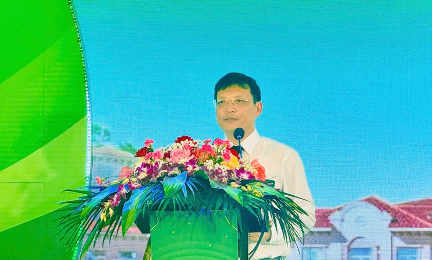Ông Nghiêm Xuân Cường - Phó Chủ tịch UBND tỉnh Quảng Ninh phát biểu tại buổi lễ.