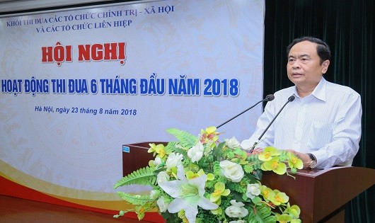 Ông Trần Thanh Mẫn phát biểu tại hội nghị.