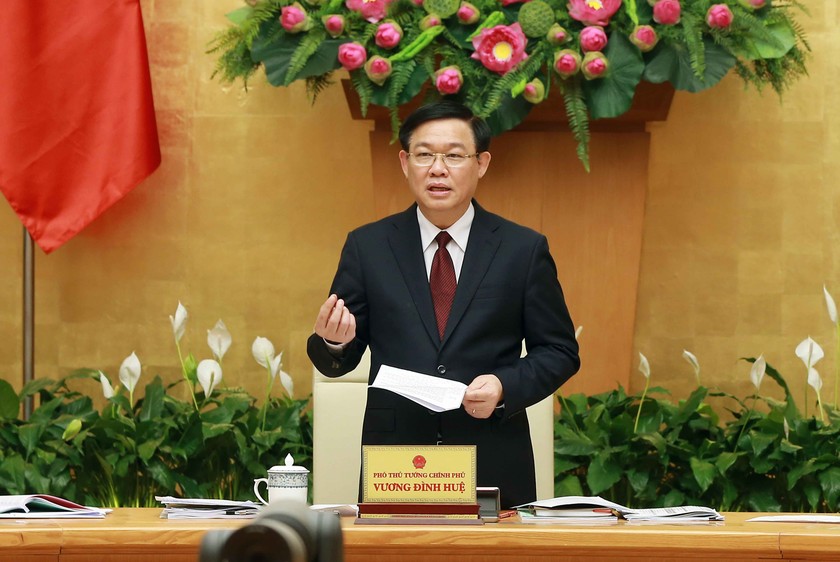 Phó Thủ tướng Vương Đình Huệ phát biểu tại hội nghị.