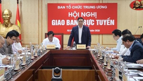 Ông Phạm Minh Chính phát biểu tại hội nghị.