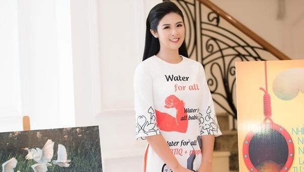 Ngọc Hân trở thành đại sứ của Ngày nước thế giới 2019