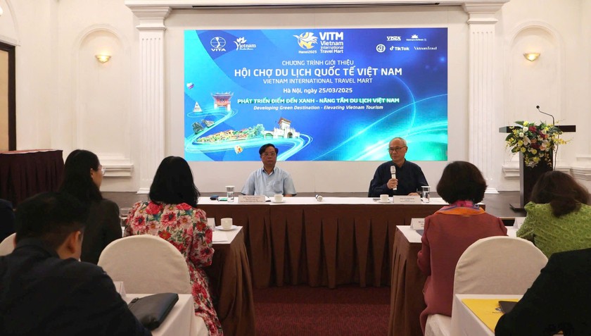  Hội chợ Du lịch Quốc tế Việt Nam - VITM Hà Nội 2025 với chủ đề: “Phát triển điểm đến xanh, nâng tầm du lịch Việt Nam” (ảnh P.V)