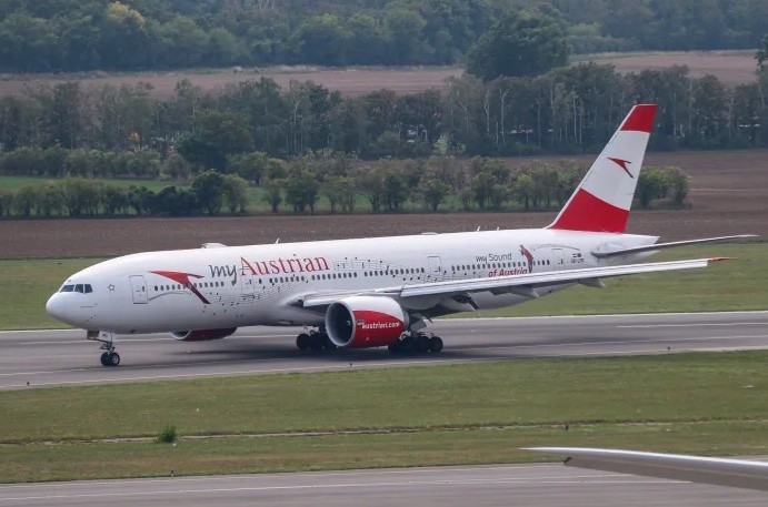 Một máy bay Boeing 777 của hãng hàng không Austrian Airlines. Ảnh: Getty. 