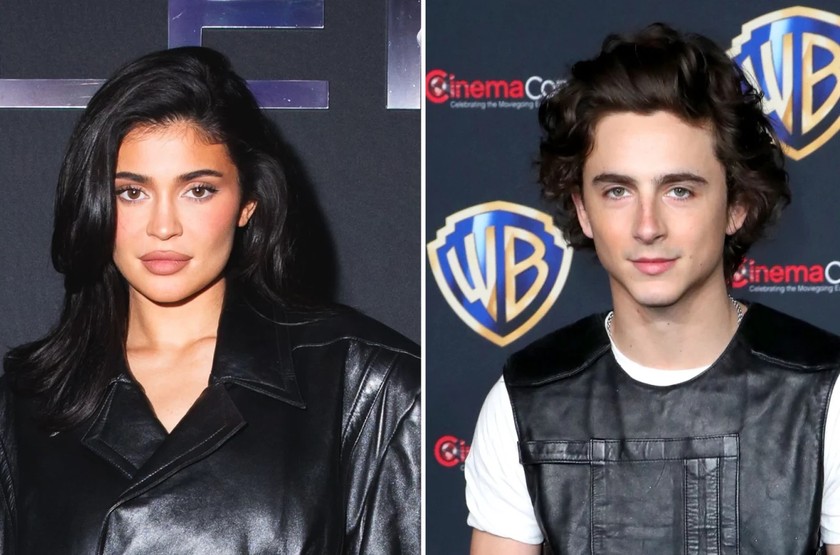 Kylie Jenner và Timothée Chalamet. 