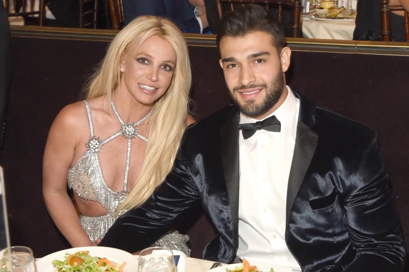 Britney Spears và Sam Asghari. Ảnh: Getty.