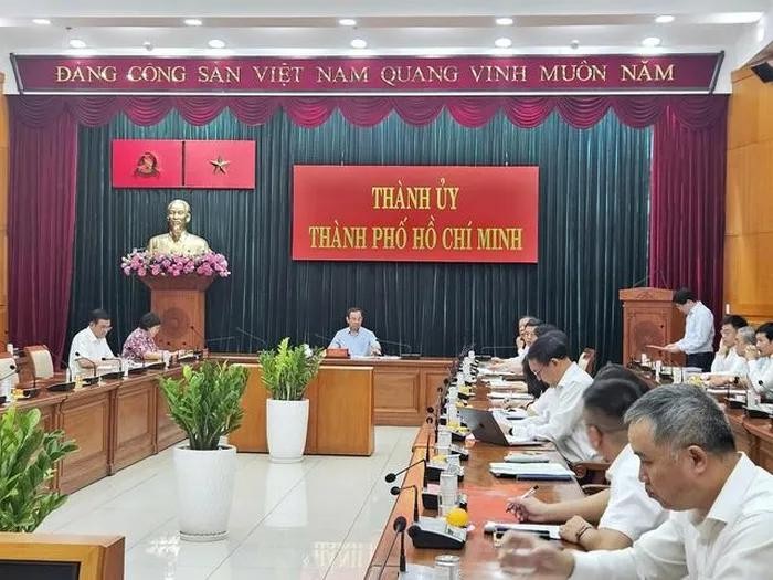 Bí thư Thành ủy TP HCM Nguyễn Văn Nên làm Trưởng ban chỉ đạo xây dựng Trung tâm tài chính quốc tế TP HCM. Ảnh: Thái Phương