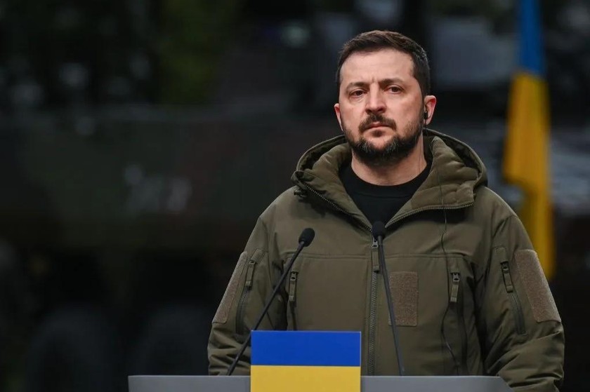 Tổng thống Ukraine Volodymyr Zelensky. 