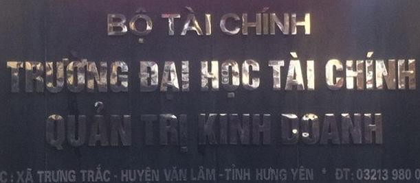 Trường đại học Tài chính - Quản trị kinh doanh