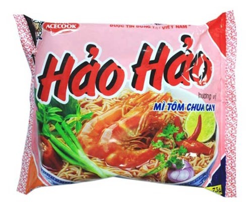 Nhãn hiệu mì Hảo Hảo của Acecook VN.