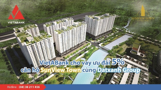 Khách hàng mua căn hộ Sunview Town được cho vay 100% với lãi suất ưu đãi